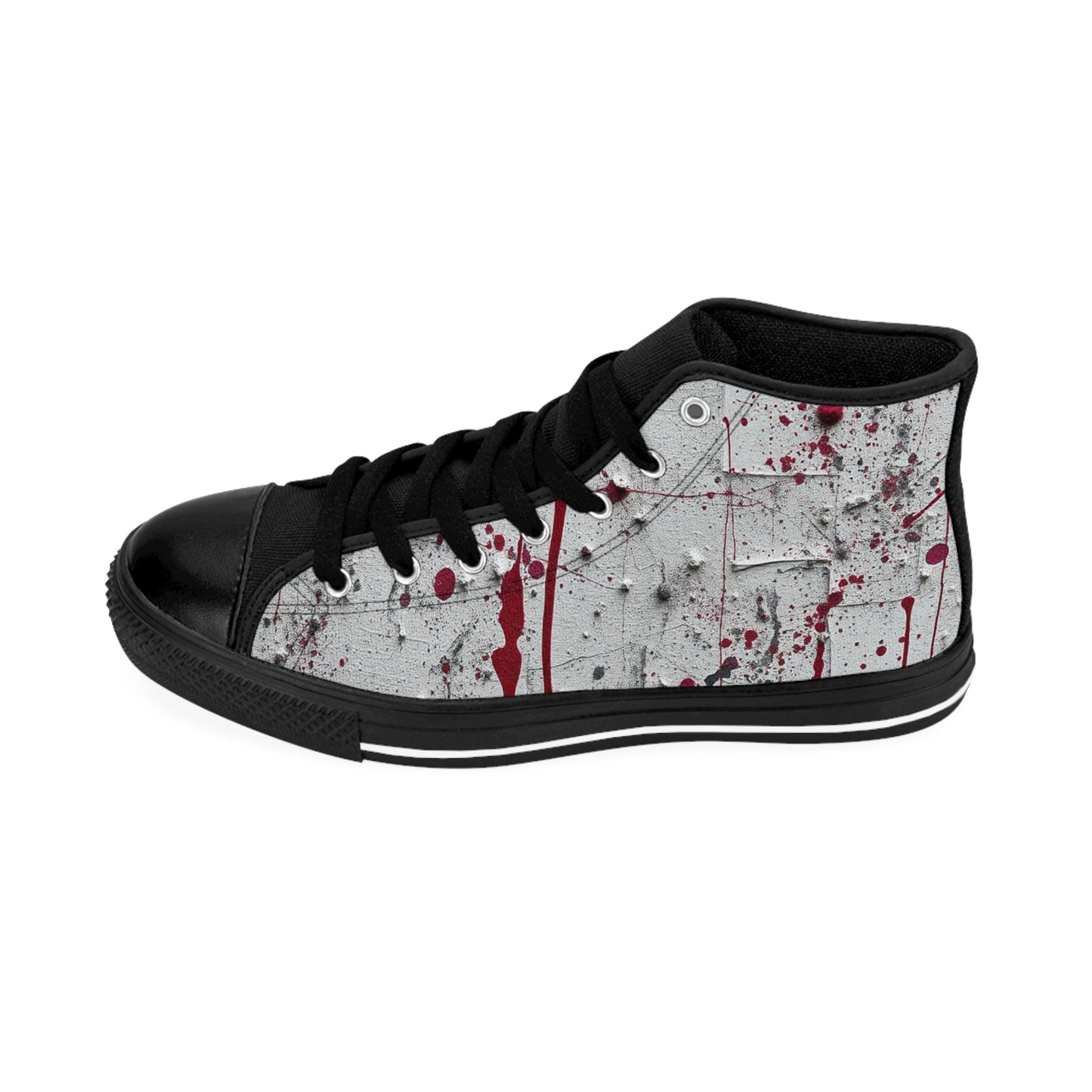 Red Drip- High-Top Sneakers