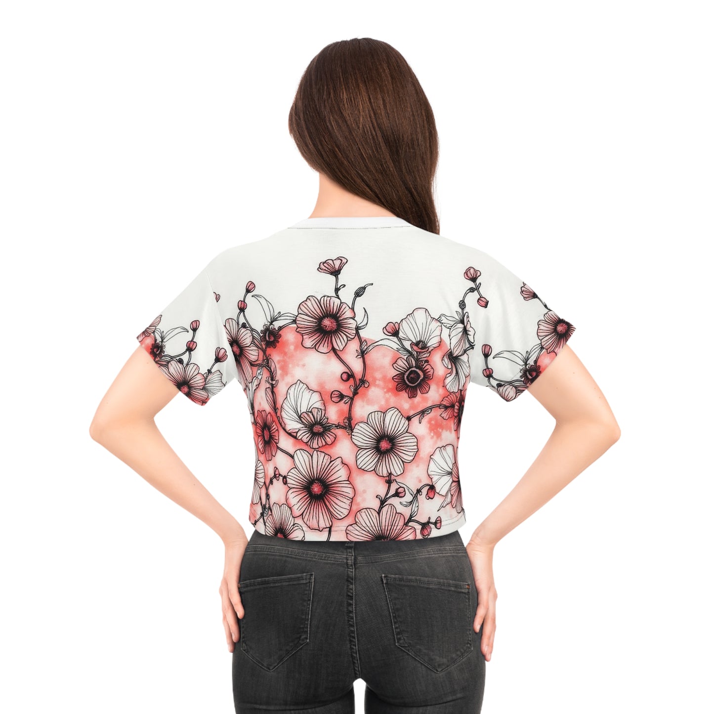 Blushing Bloom - Crop Tee