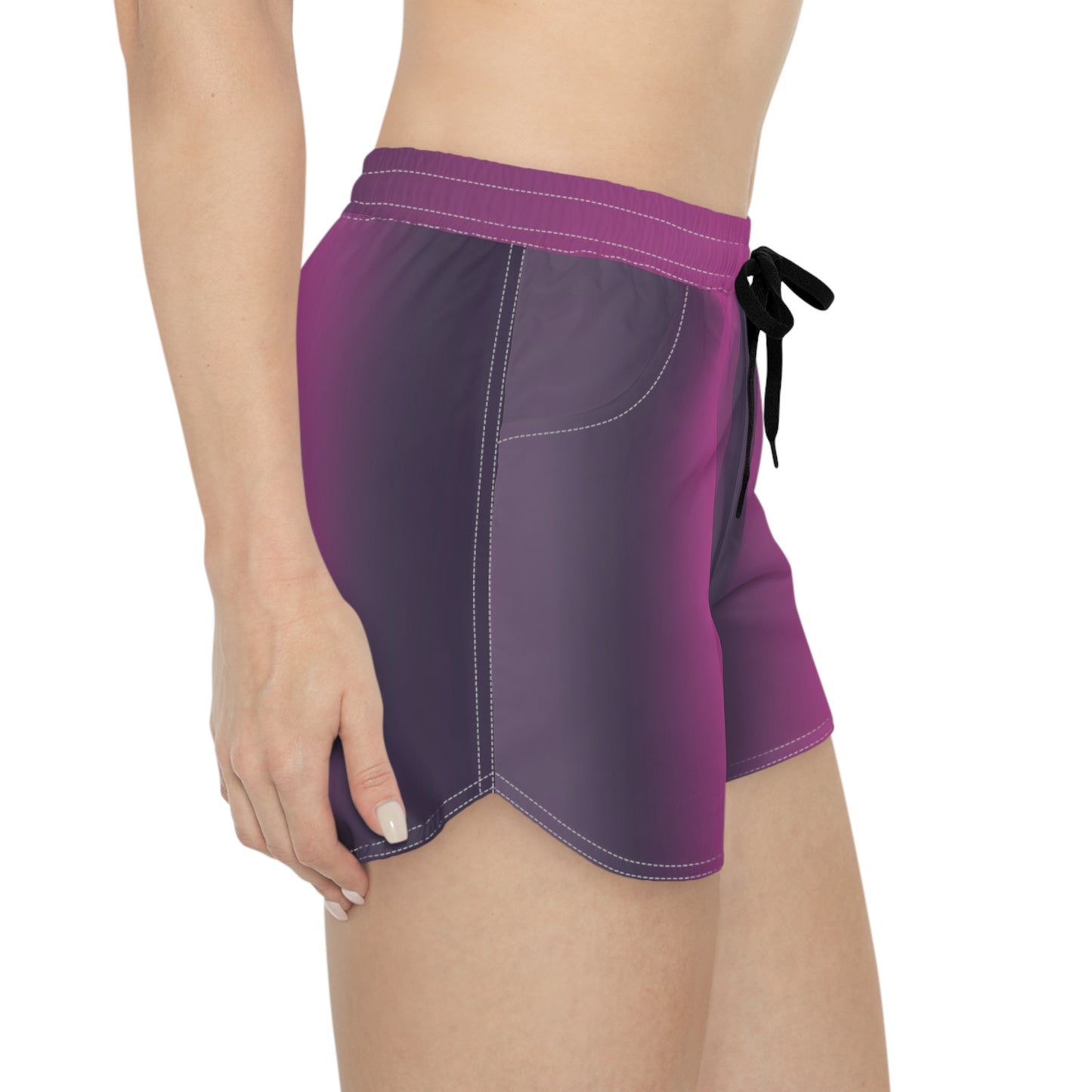 Pink Noir Glow - Women's Casual Shorts