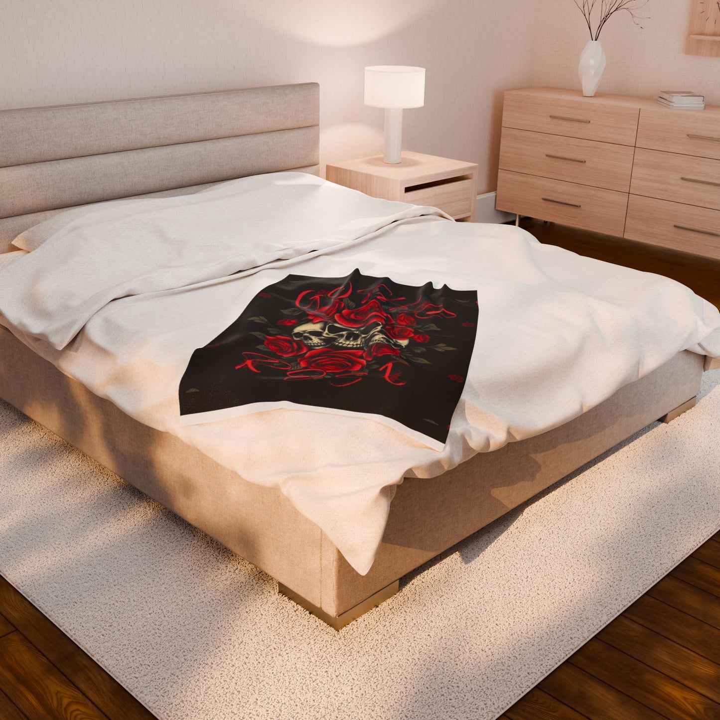 Gothic Rose- Plush Blanket