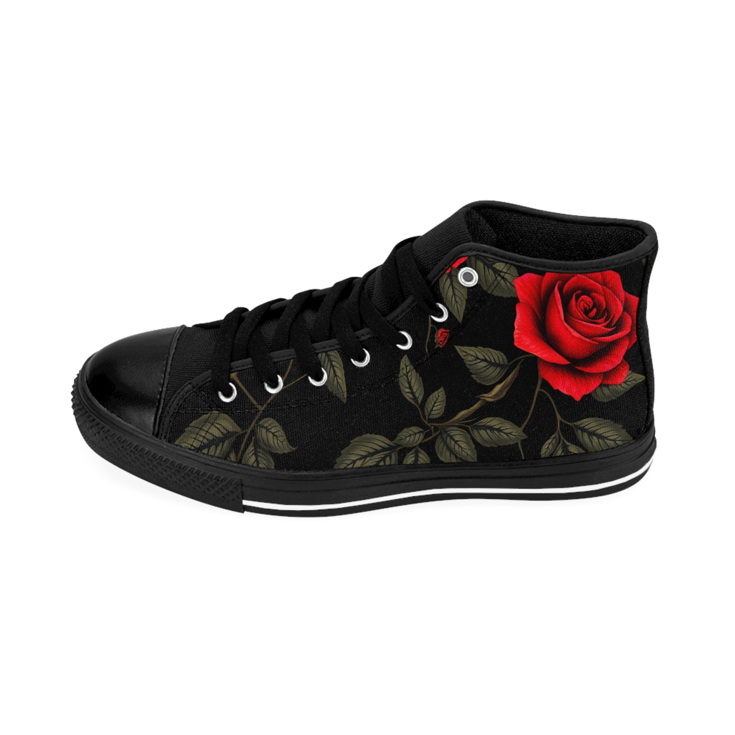 Black Rose- High-Top Sneakers