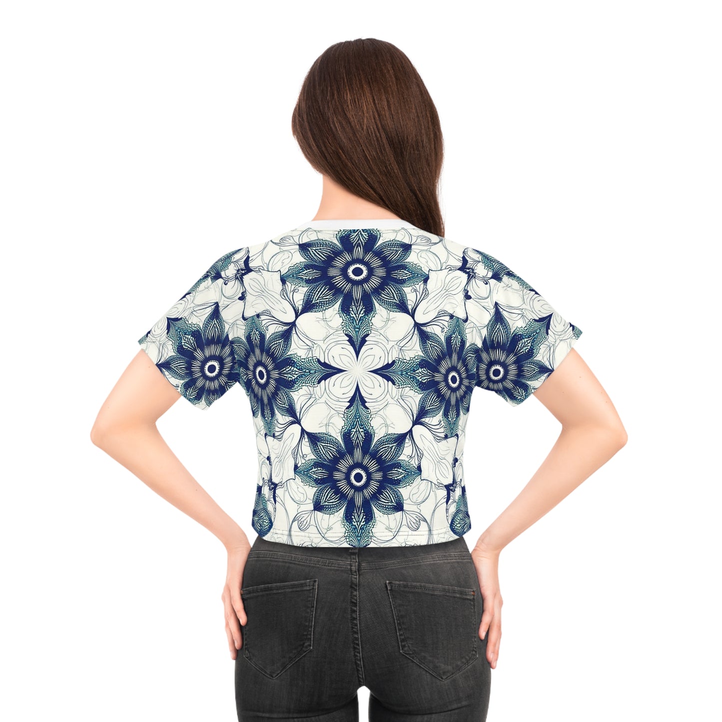 Inked Symmetry - Crop Tee