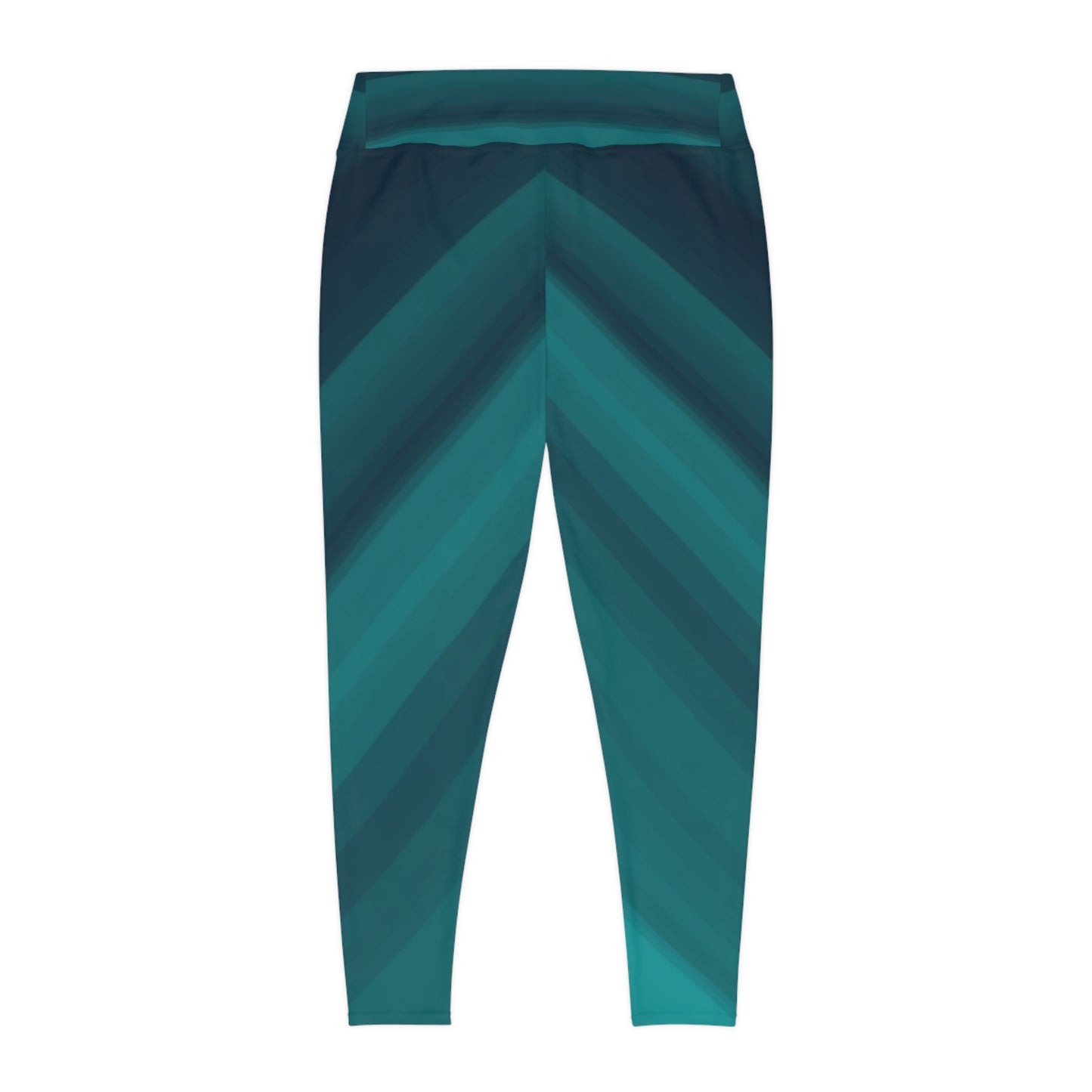 Onyx Aqua Tide - Plus Size Leggings