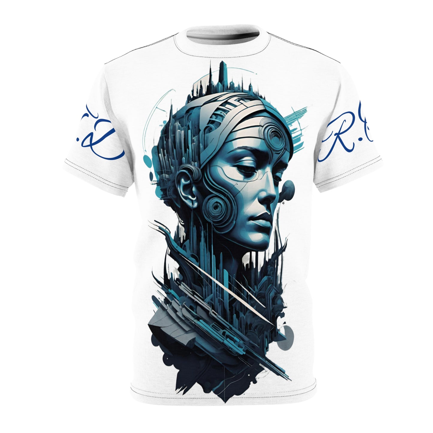 Mech Woman Face Tee - Unisex T-Shirt by RightTymDesignz