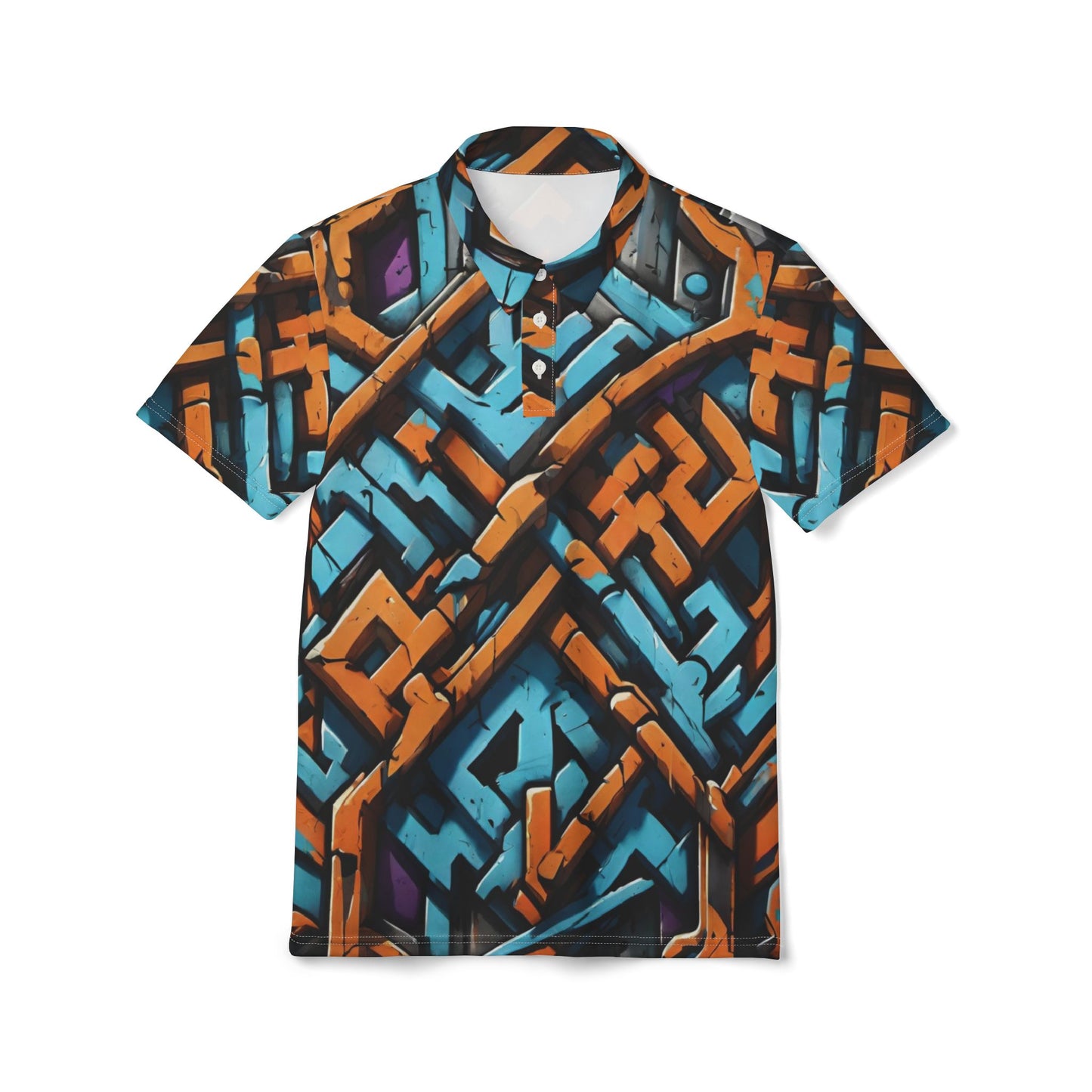 Abstract Graff Polo Shirt