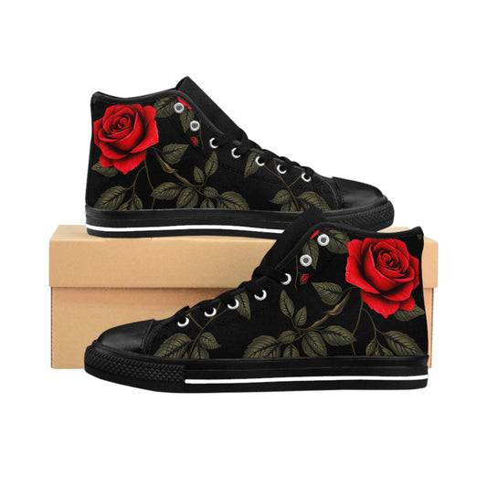 Black Rose- High-Top Sneakers