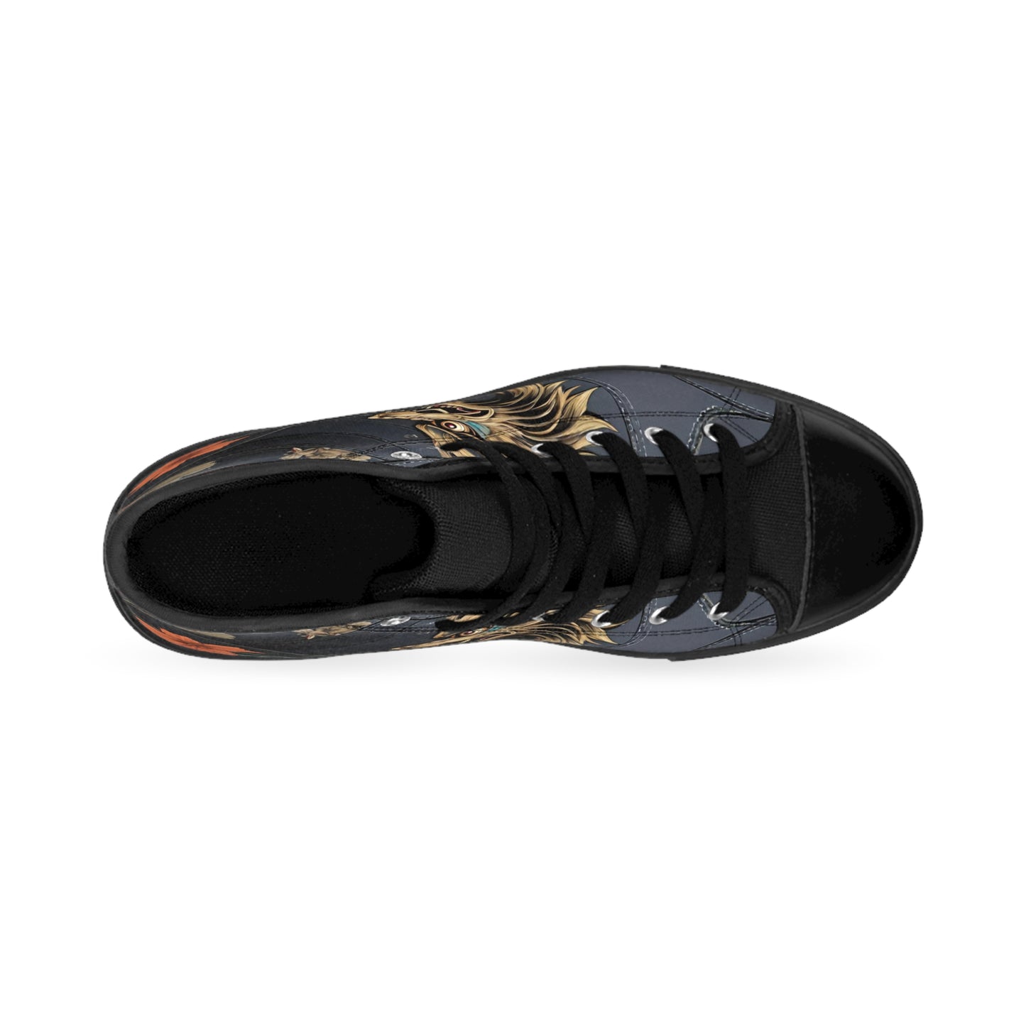 Black Dragon High-Top Sneakers