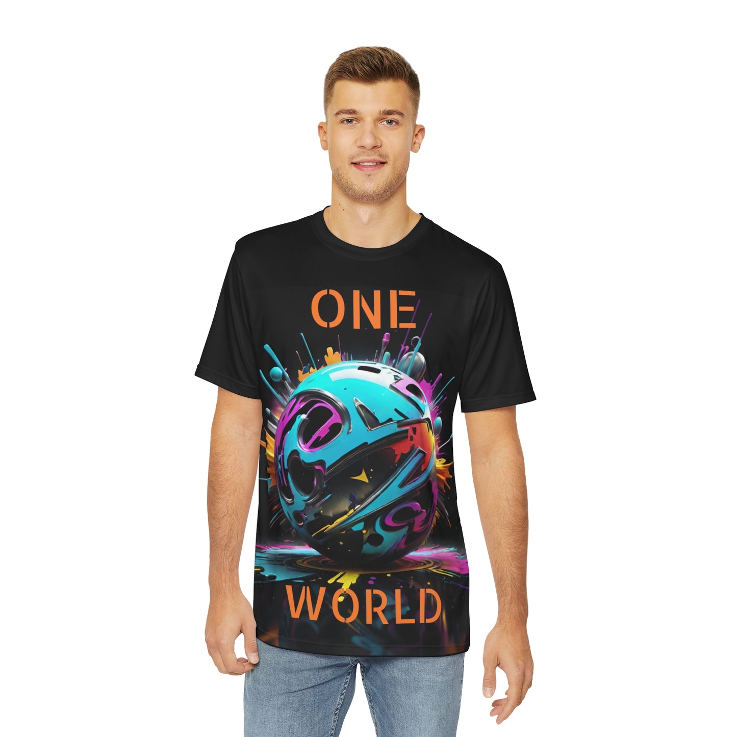 1 WORLD Graffiti Planet T-shirt