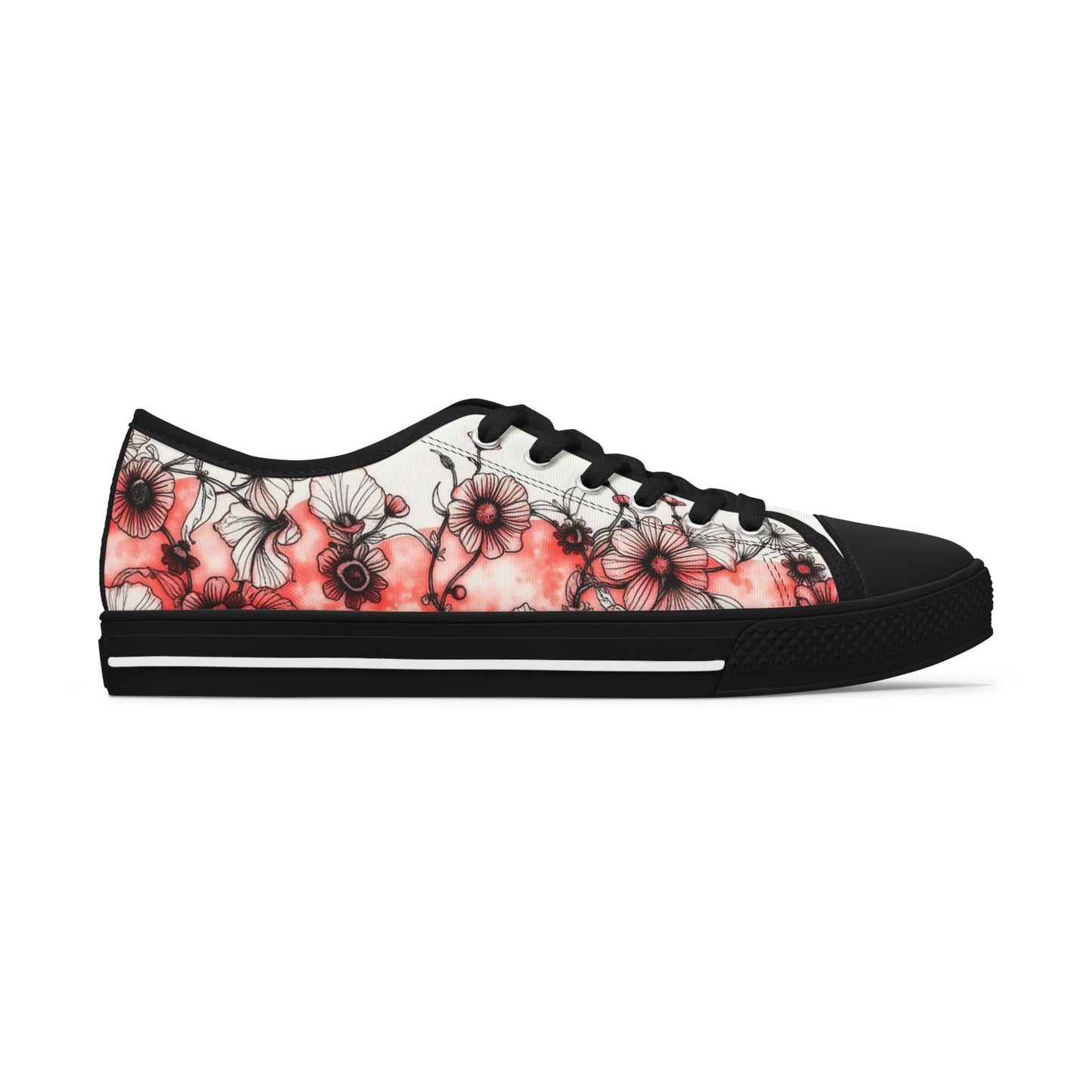 Blushing Petals - Low Top Sneakers