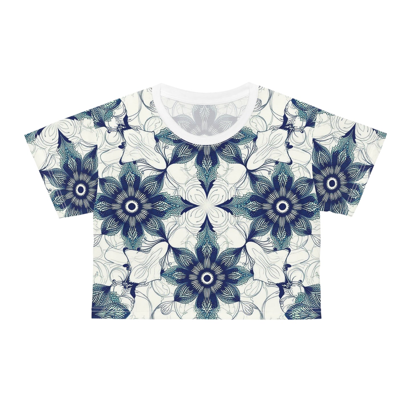 Inked Symmetry - Crop Tee