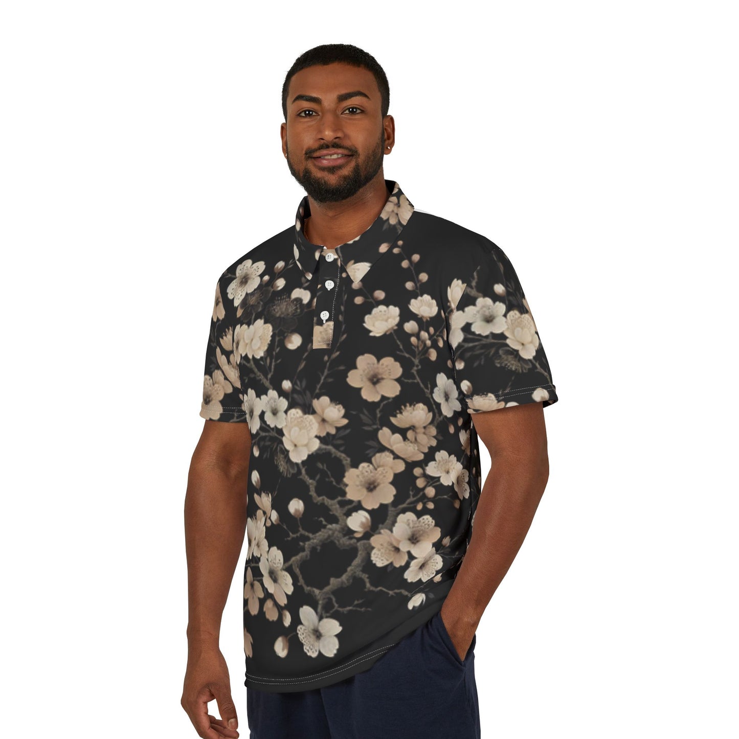 Black and Gold Dynasty Polo Shirt