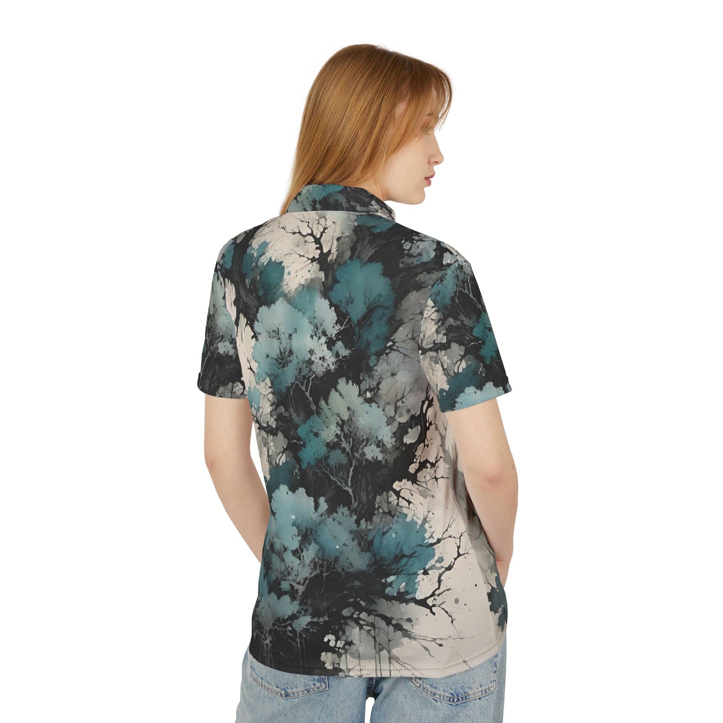 Azure Treez Polo Shirt