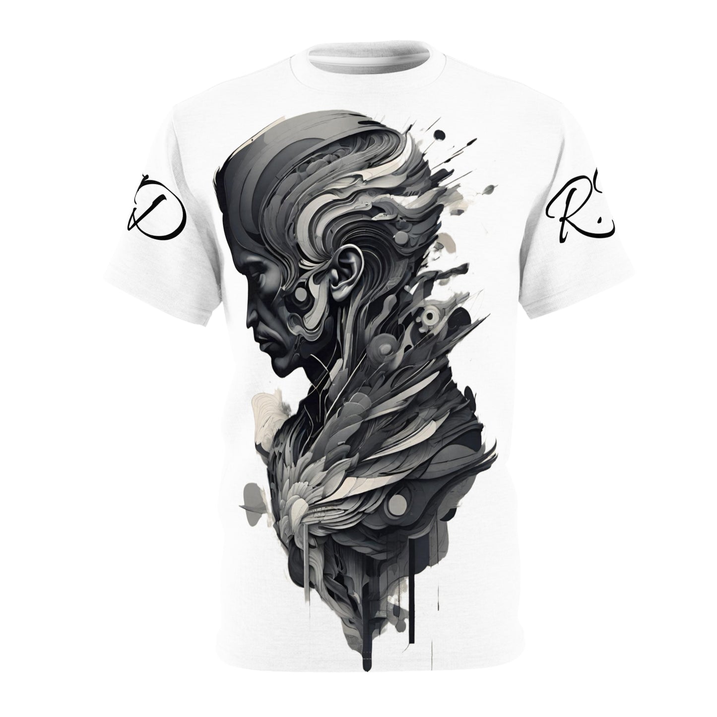 Trippy Stone Face T-shirt by RightTymDesignz