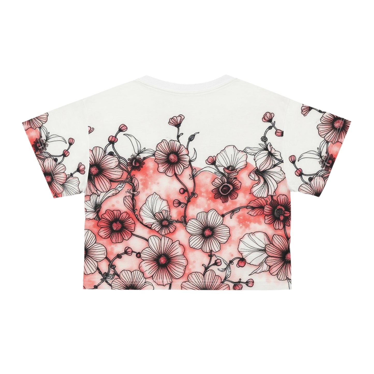 Blushing Bloom - Crop Tee