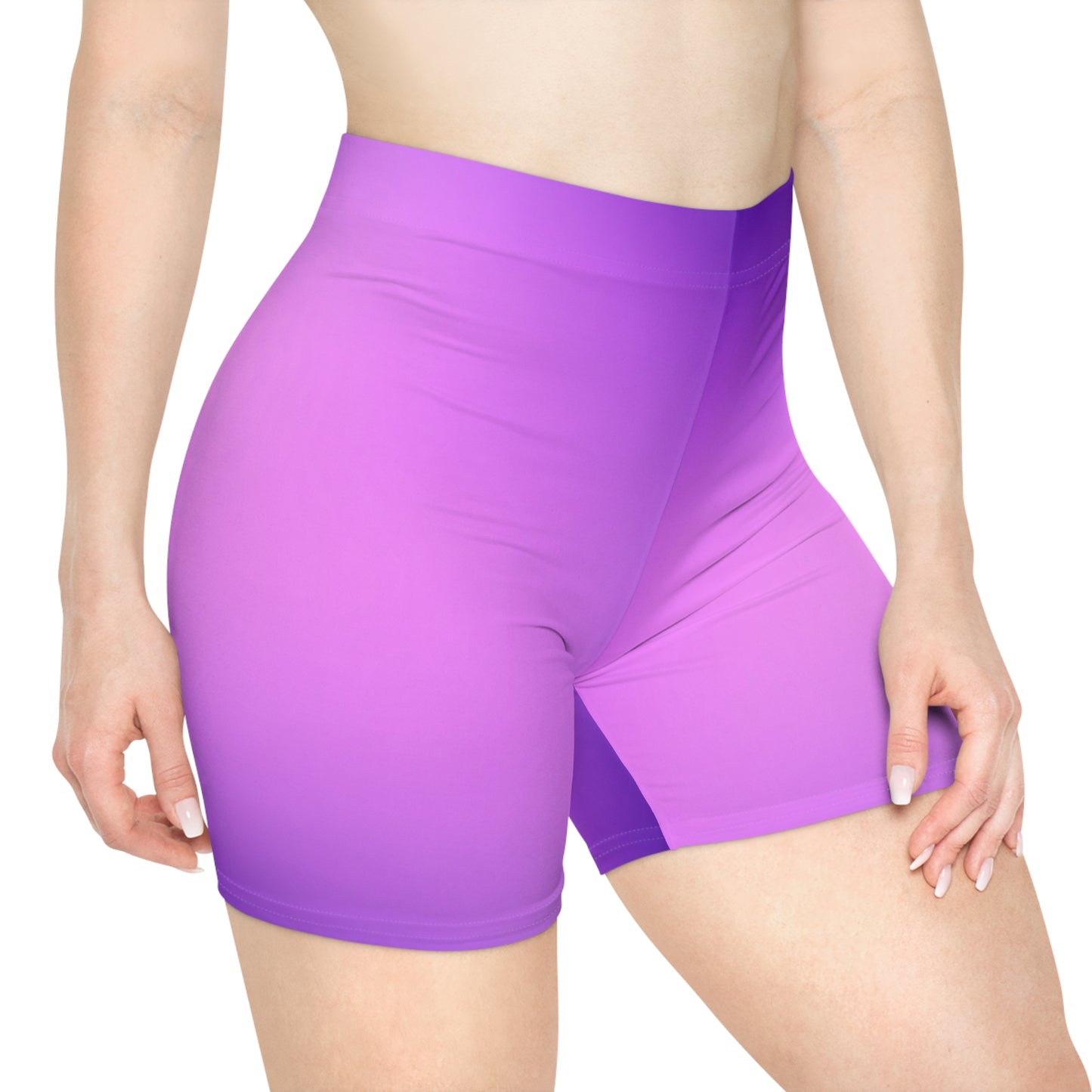 Violet Vortex - Women's Biker Shorts