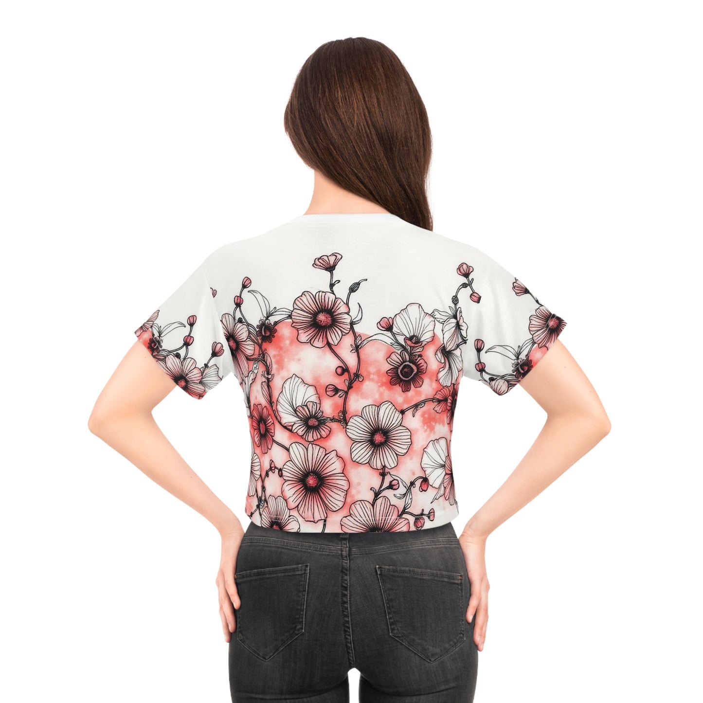 Blushing Bloom - Crop Tee