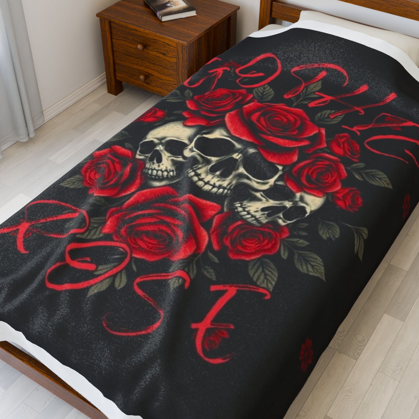 Gothic Rose- Plush Blanket