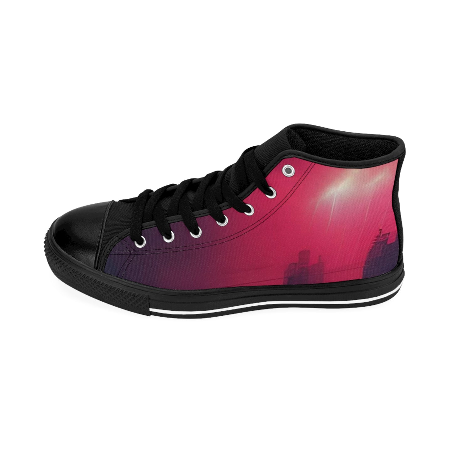 Red Haze high-tops Men's Sneakers by RightTymDesignz