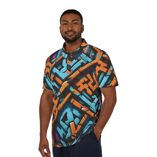 Abstract Graff Polo Shirt
