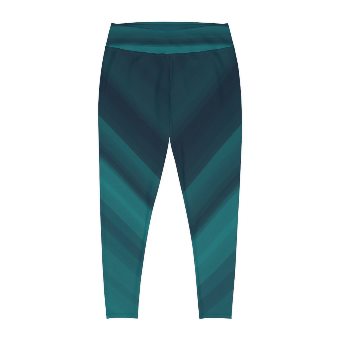 Onyx Aqua Tide - Plus Size Leggings