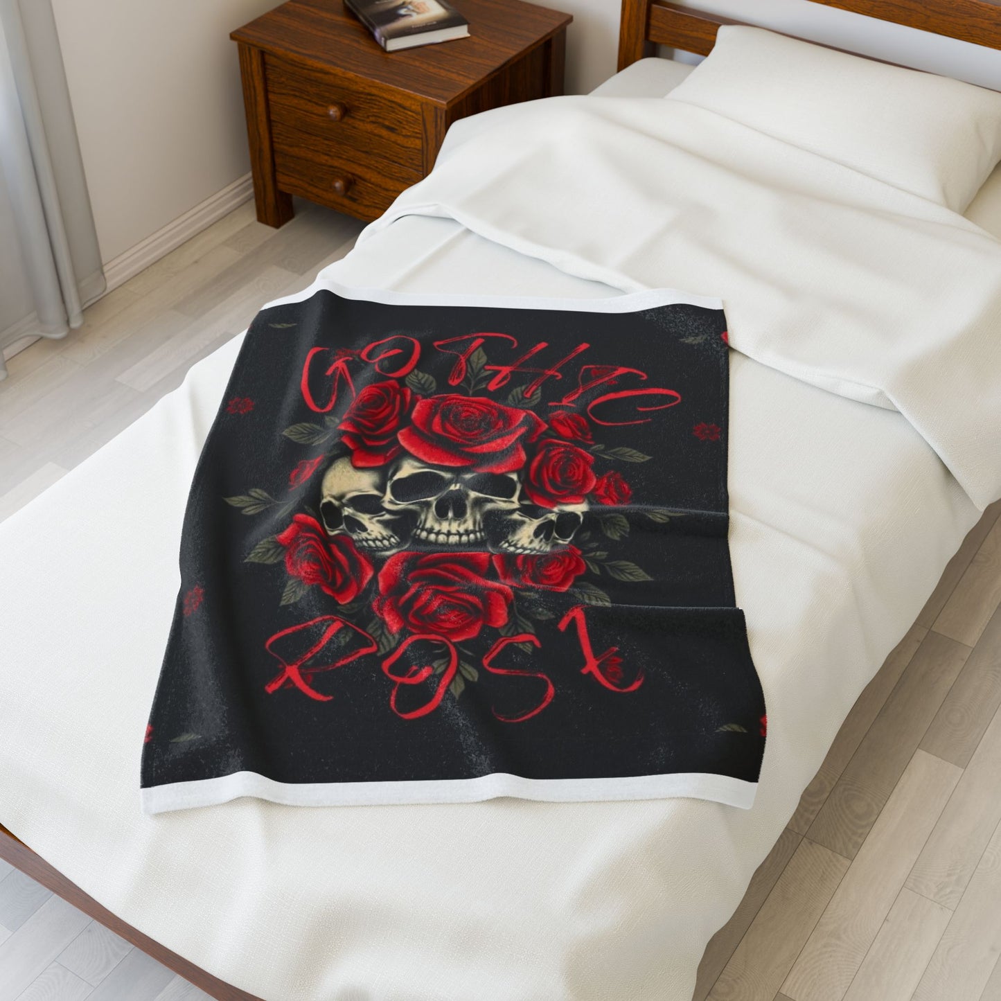 Gothic Rose- Plush Blanket