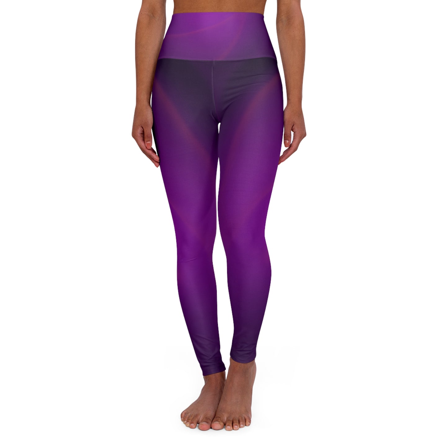 Purple Pulse - High Waisted Yoga Pants