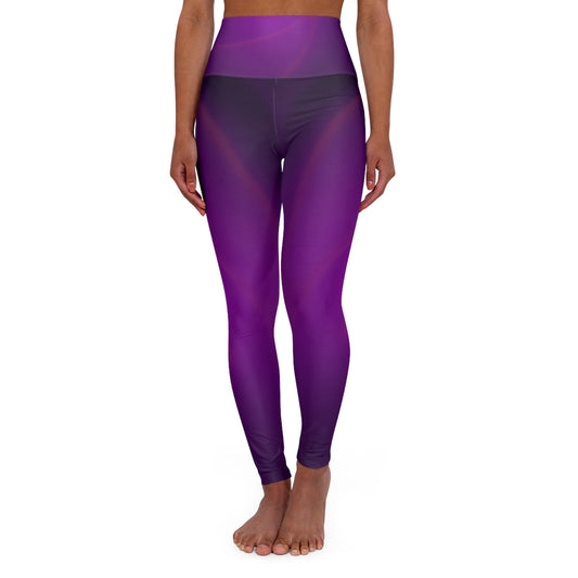 Purple Pulse - High Waisted Yoga Pants