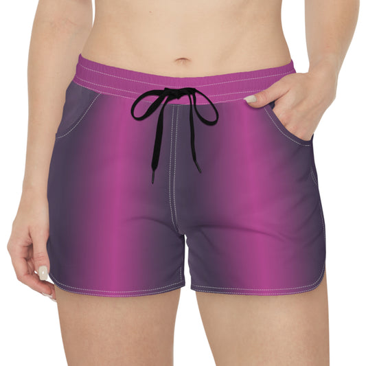 Pink Noir Glow - Women's Casual Shorts