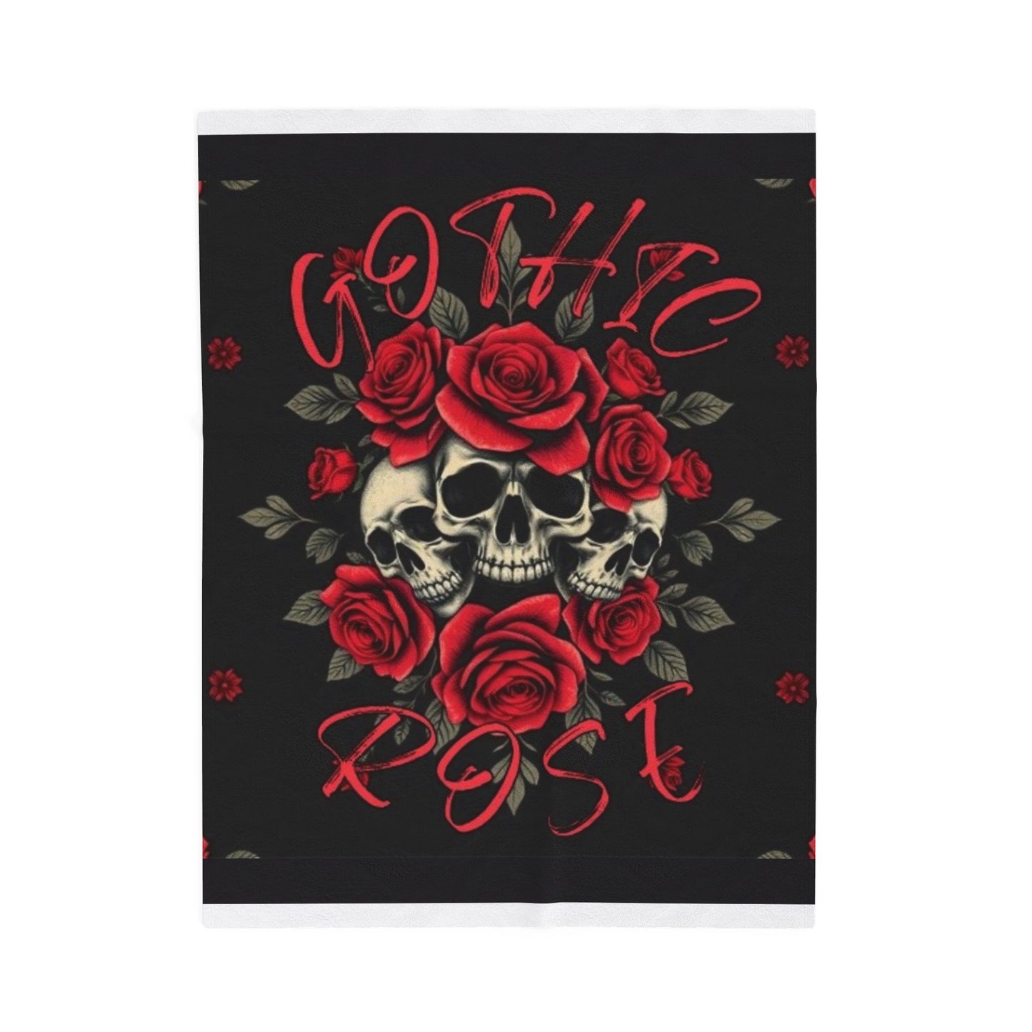 Gothic Rose- Plush Blanket