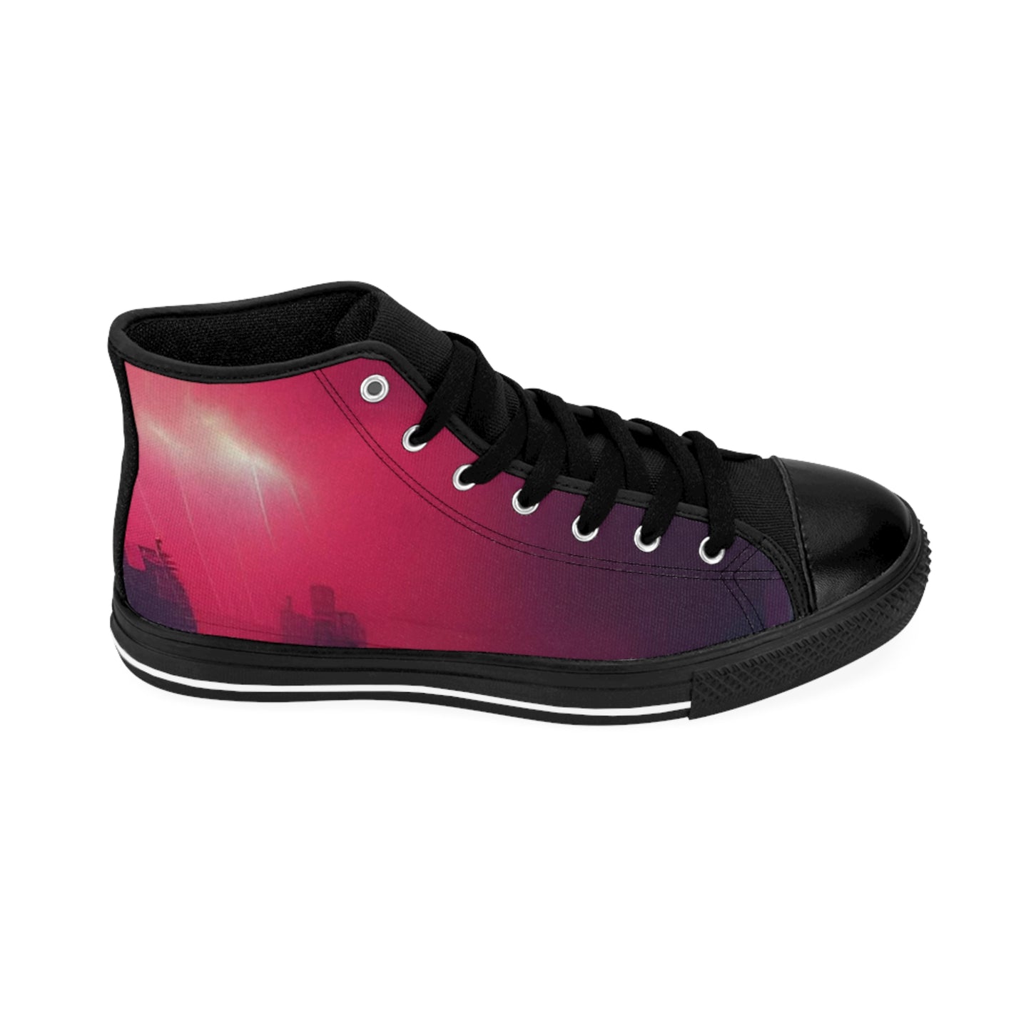 Red Haze high-tops Men's Sneakers by RightTymDesignz