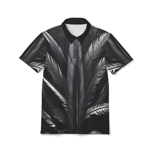 Metal Feathers Polo Shirt