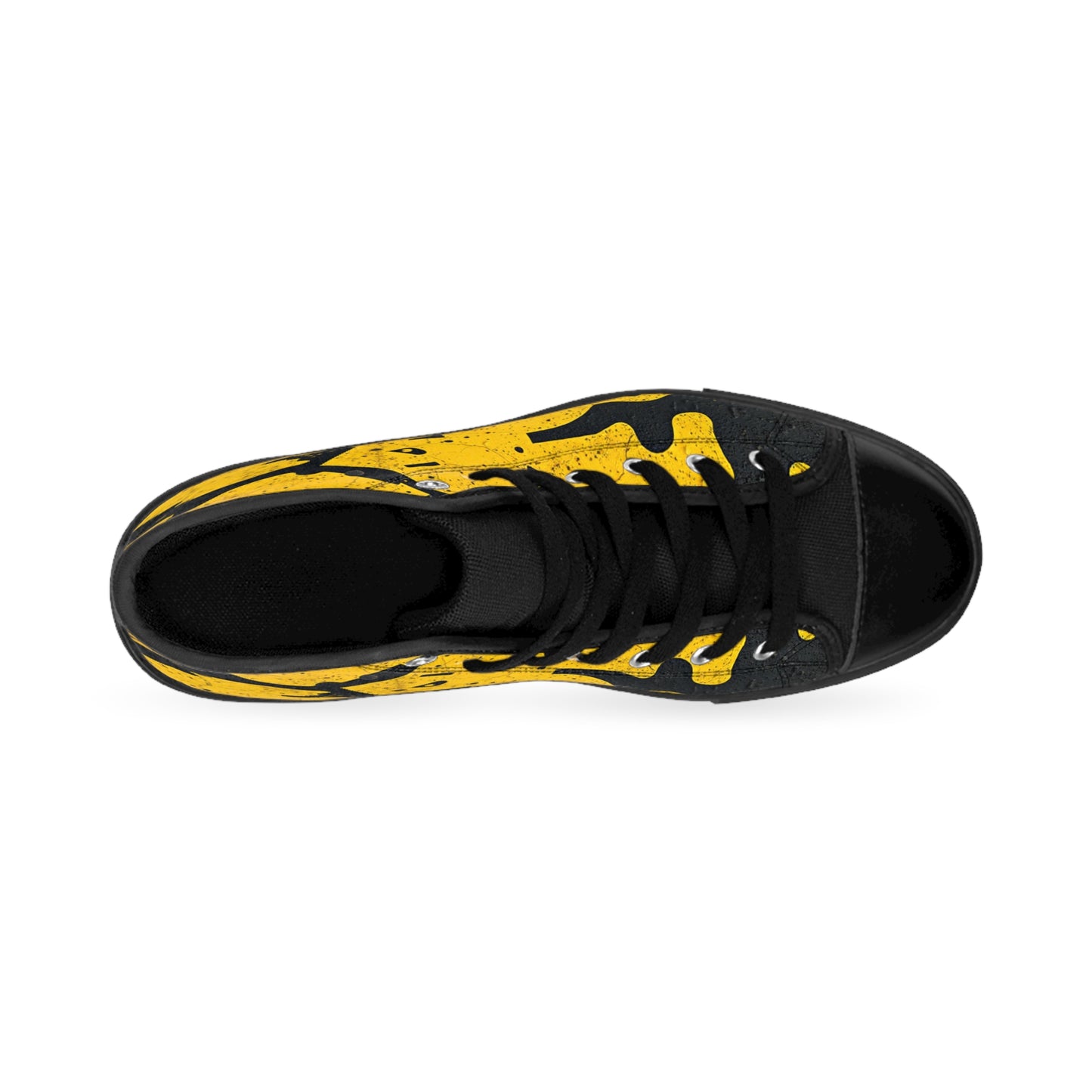 Cold Black n Gold High-Top Sneakers