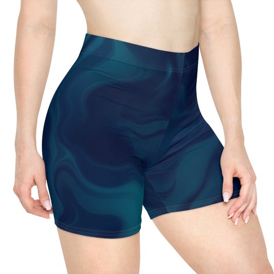 Emerald Eclipse - Biker Shorts