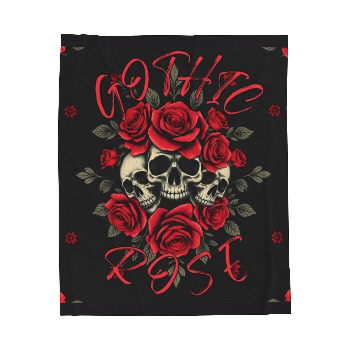 Gothic Rose- Plush Blanket