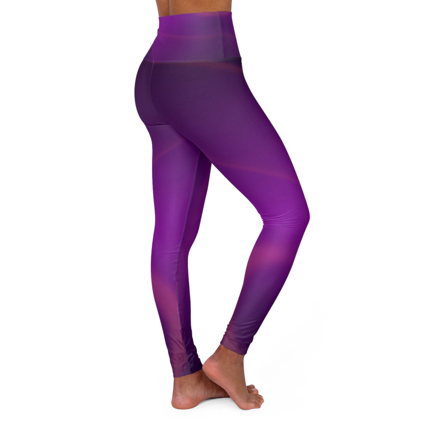 Purple Pulse - High Waisted Yoga Pants