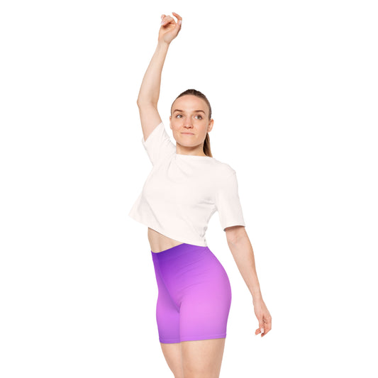 Violet Vortex - Women's Biker Shorts