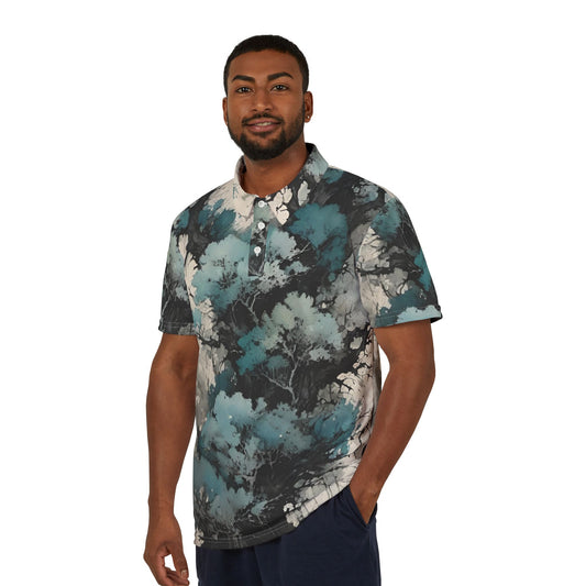 Azure Treez Polo Shirt