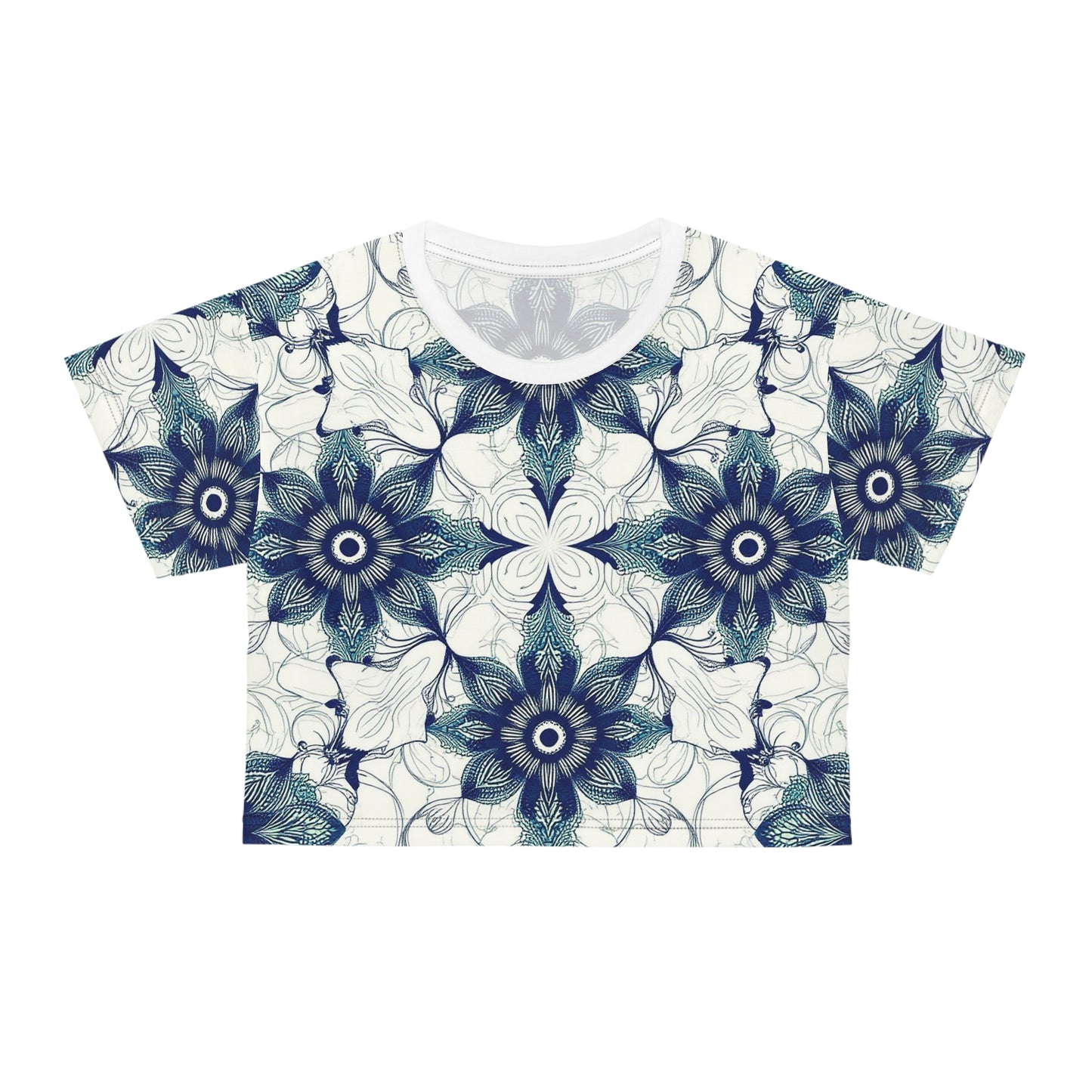 Inked Symmetry - Crop Tee