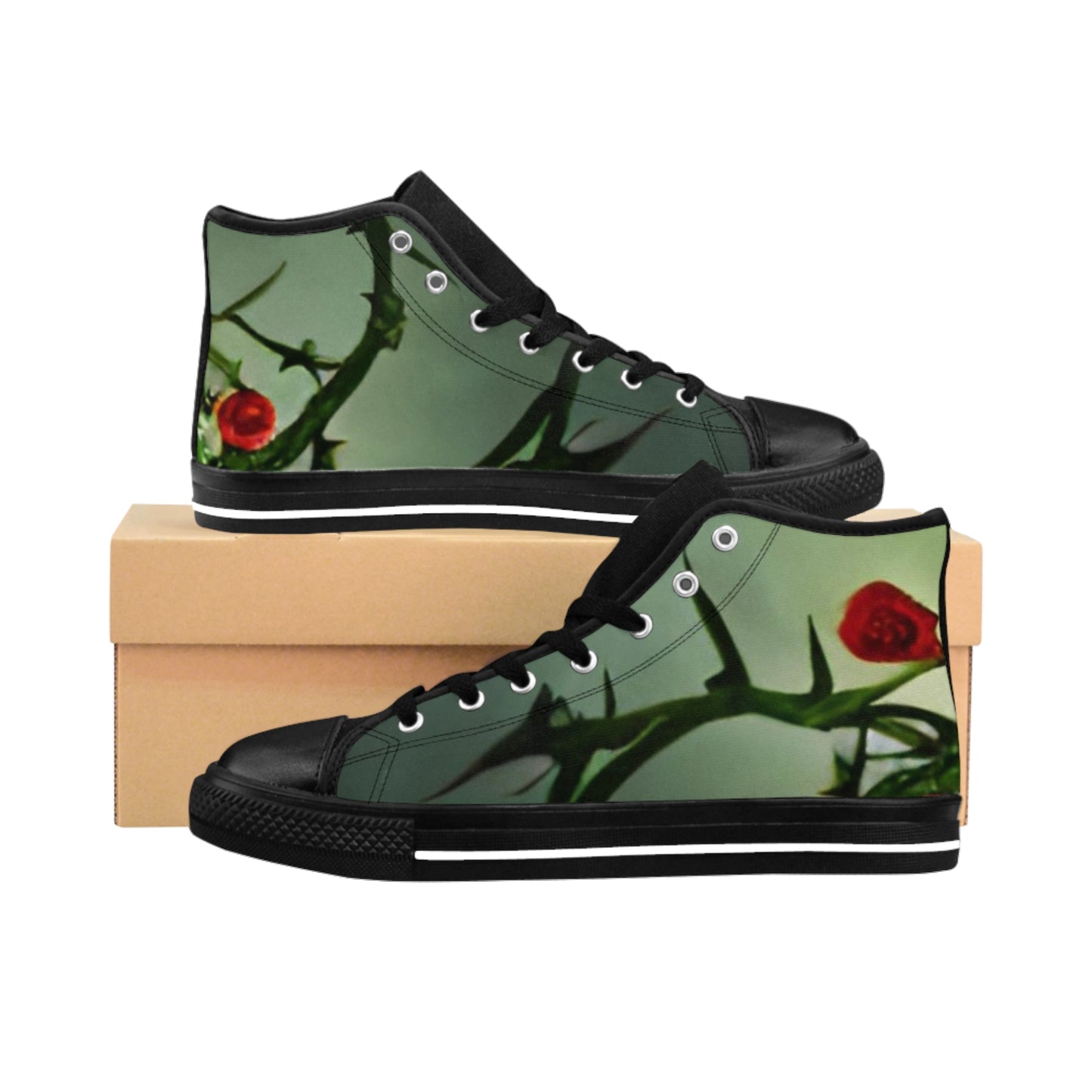 Rosebudz high-tops by RightTymDesignz Men's Sneakers