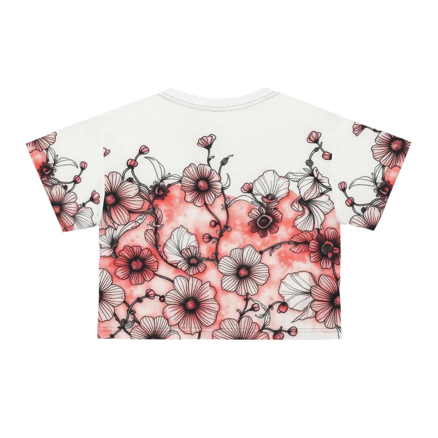 Blushing Bloom - Crop Tee