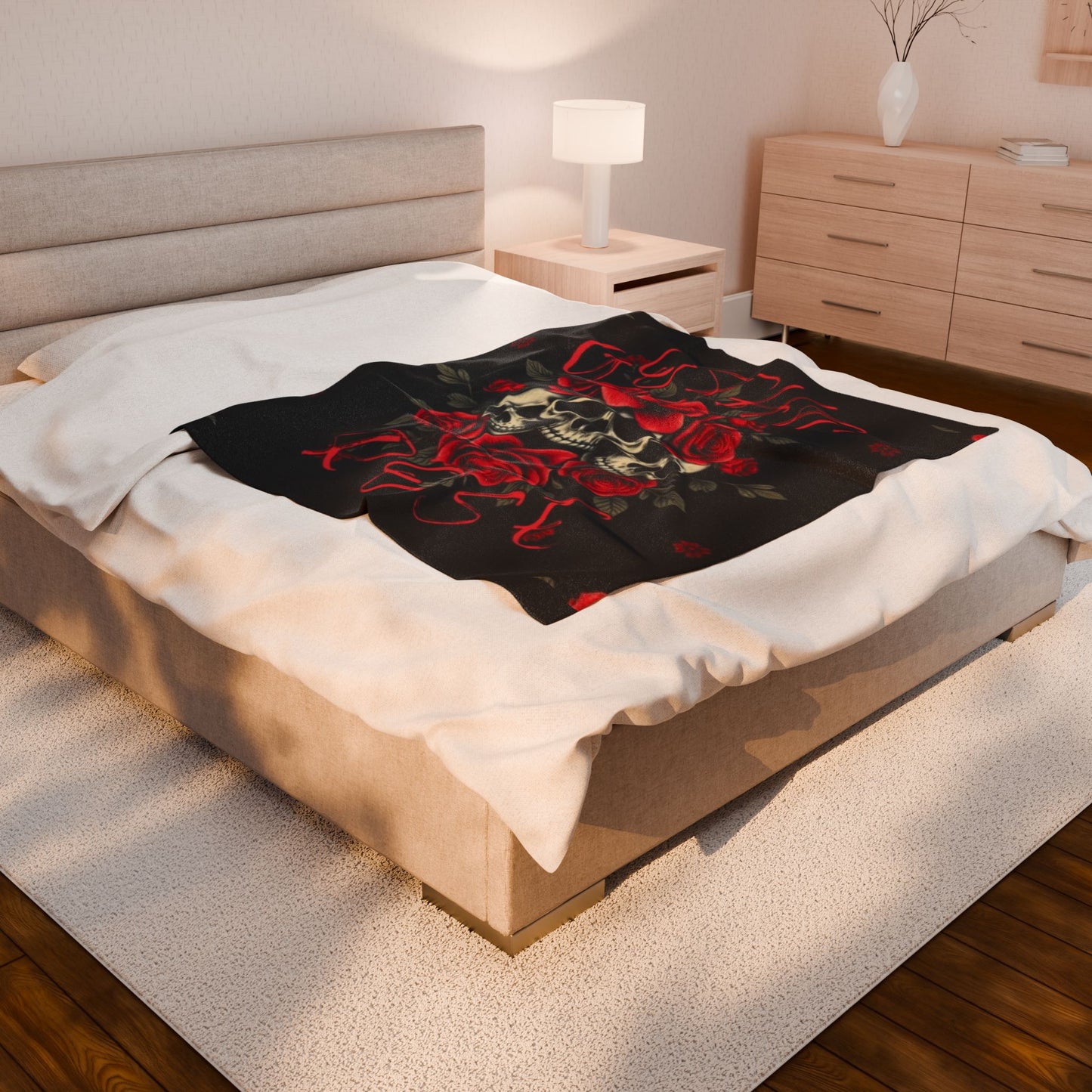 Gothic Rose- Plush Blanket