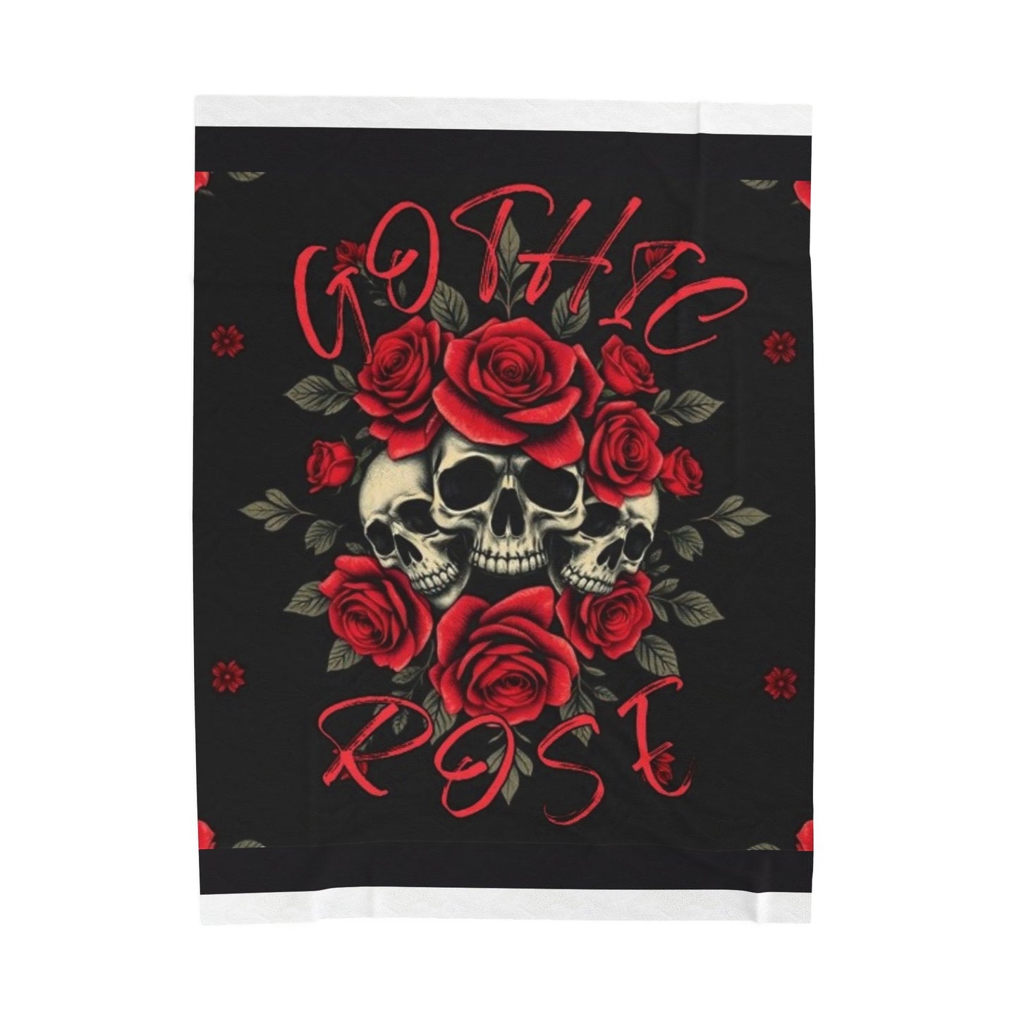 Gothic Rose- Plush Blanket