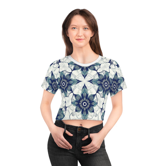 Inked Symmetry - Crop Tee