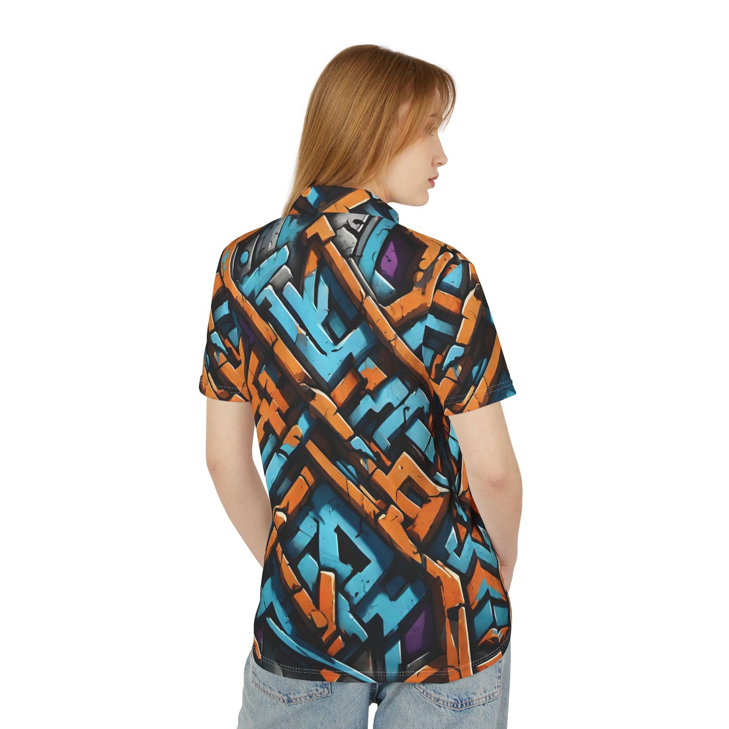 Abstract Graff Polo Shirt