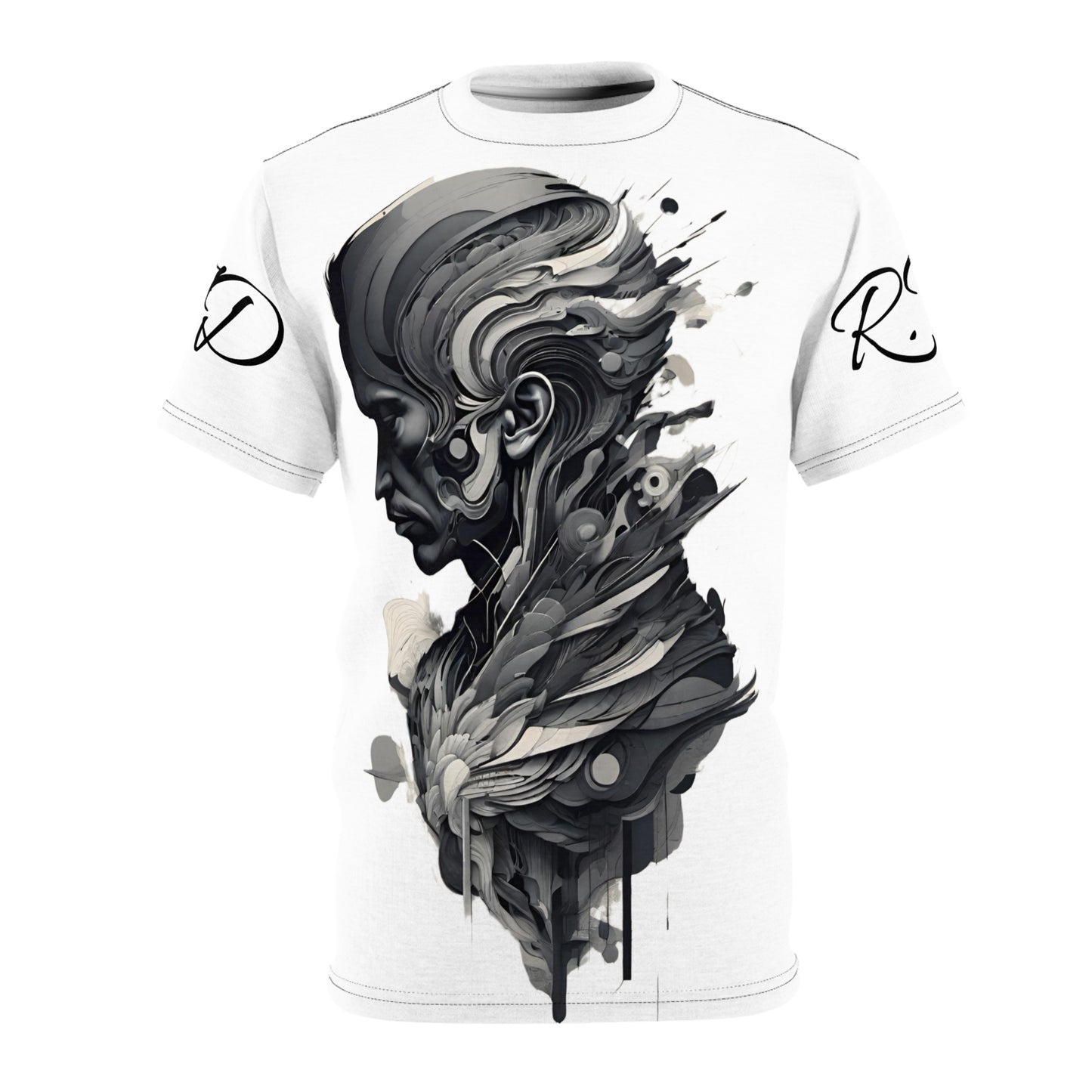 Trippy Stone Face T-shirt by RightTymDesignz