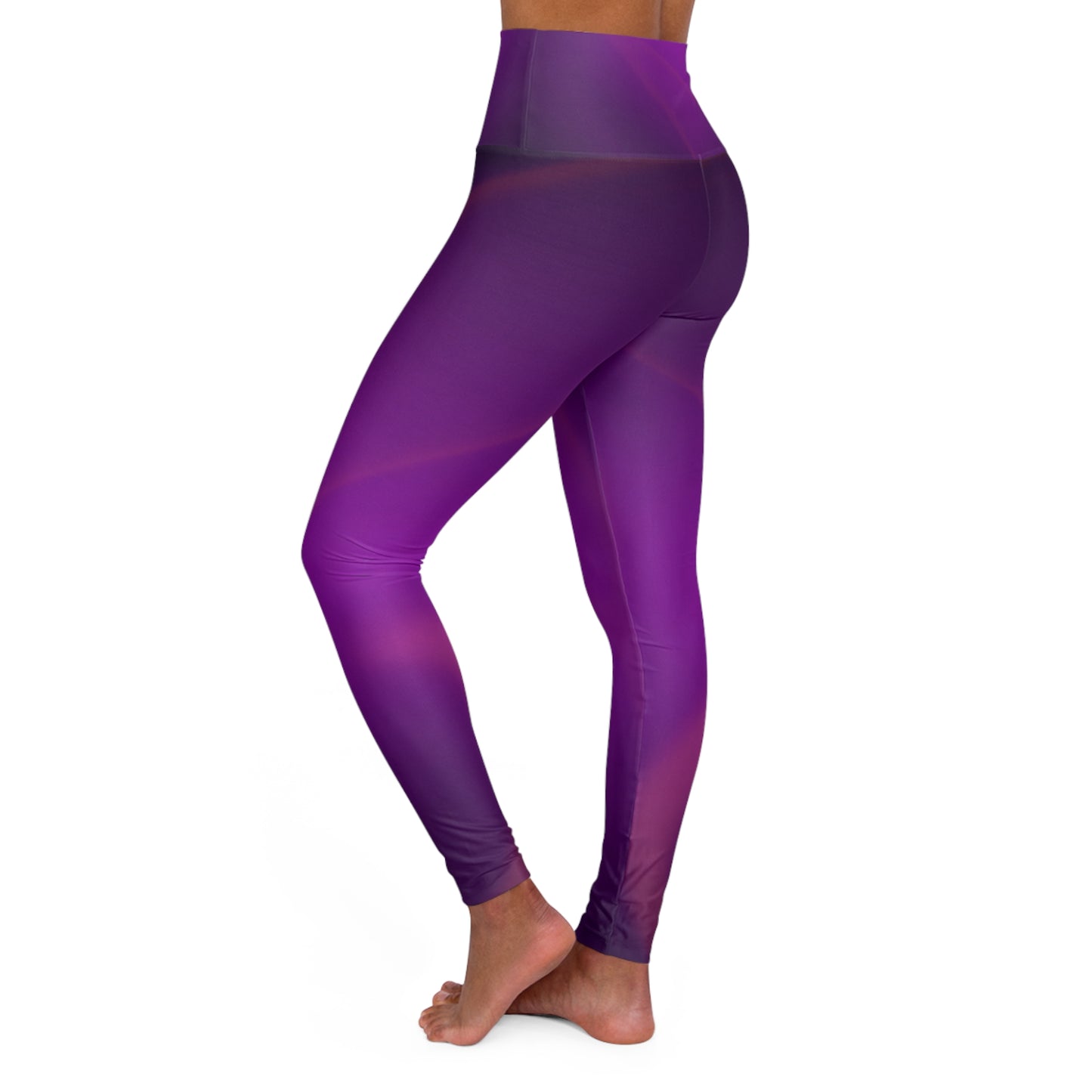 Purple Pulse - High Waisted Yoga Pants